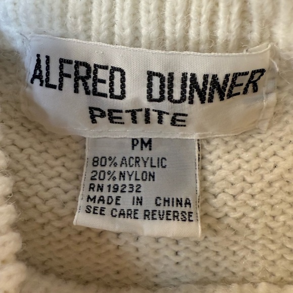 Vintage Alfred Dunner Grandmacore Pullover Sweater Womens Size Petite Medium - Picture 2 of 6